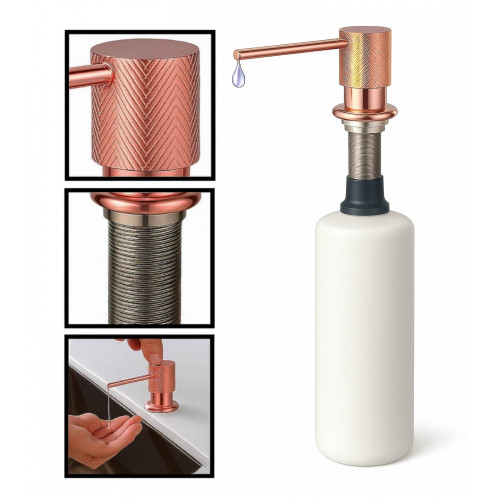 Dispensador Jabón Acero Oro...