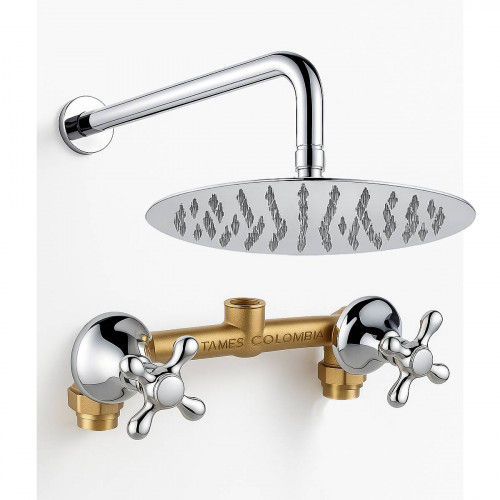 Kit Regadera Metálica Tubo...