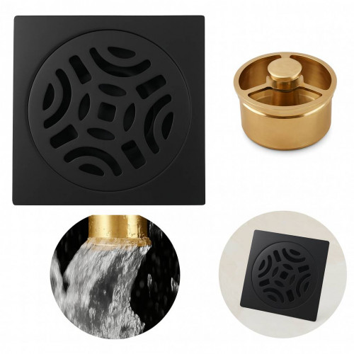 Rejilla Sifón Negro Matte...