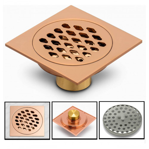 Rejilla Sifón Oro Rosa...