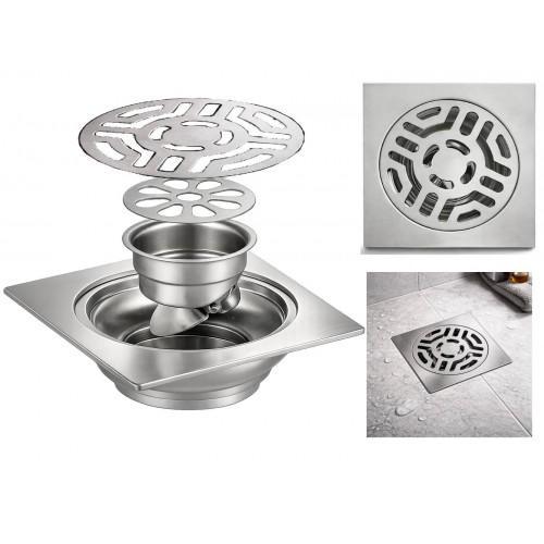 Rejilla en Acero Sifón...