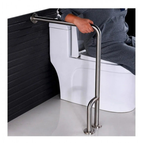 Kit Barra Seguridad Piso A Pared Y Barra Lineal De 80cm -304