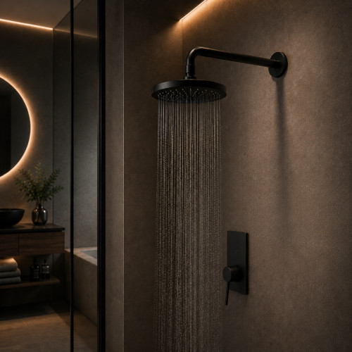 Tubo para Regadera o Ducha Metálico Negro