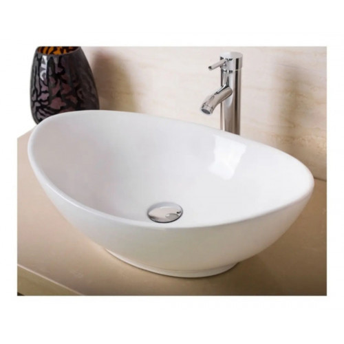 Kit Lavamanos Blanco Canoa -desagüe Sifón Cromado - Griferia