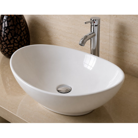 Kit Lavamanos Blanco Canoa - desagüe y Sifón Lujo - Griferia