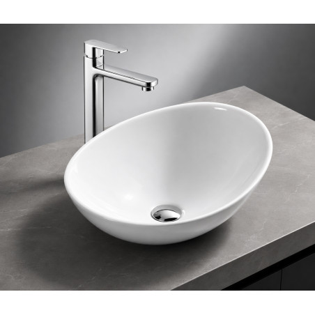Kit Lavamanos Canoa, Griferia Agua Fría Cromada Y Desagüe