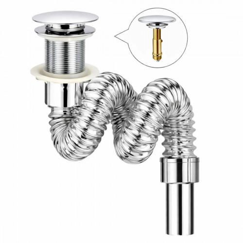 Kit De Griferia Llave Sensor Lavamanos Acero 28 x 31 Desagüe