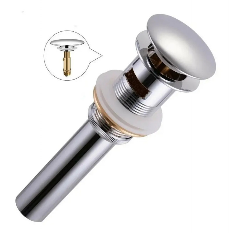 Desagüe de Push Sistema Rebose Lavamanos -standar de 1 1/4