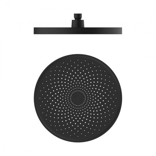Kit Completo Mezclador Ducha Negro Y Ducha 20cm Tubo Pared