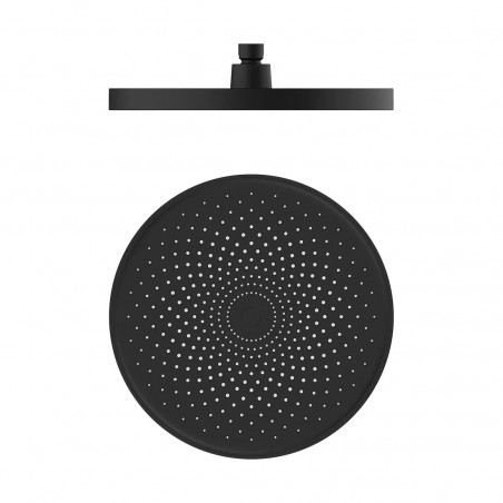 Kit Completo Mezclador Ducha Negro Y Ducha 20cm Tubo Pared