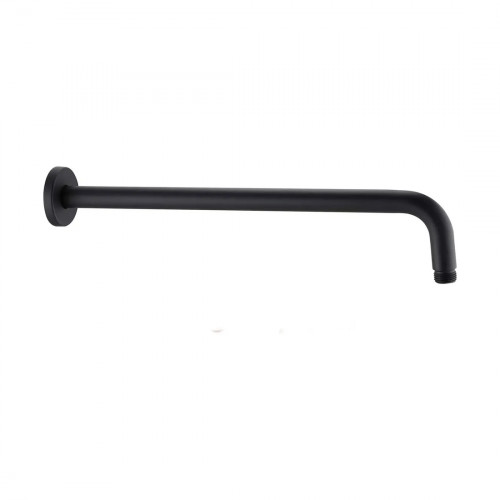 Kit Completo Mezclador Ducha Negro Y Ducha 20cm Tubo Pared