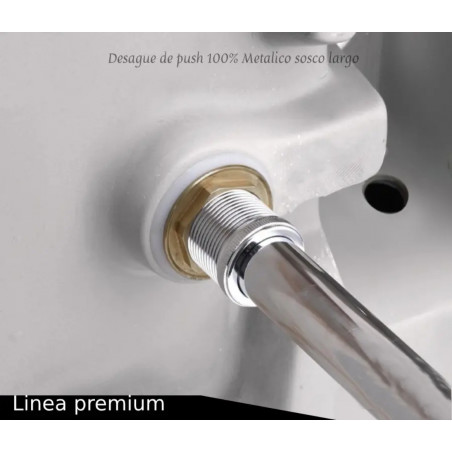 Desagüe O Sifón De Push Largo De Lujo Para Lavamanos