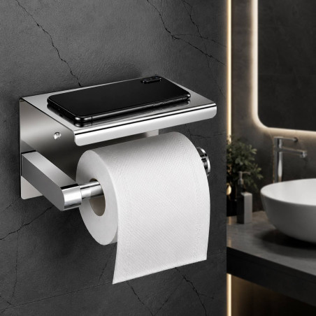 Porta Rollo En Acero Para Papel Higiénico Ref Impera