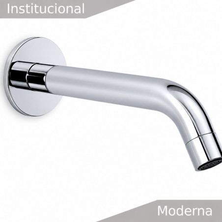 Griferia Llave Sensor Lavamanos Pared Institucional