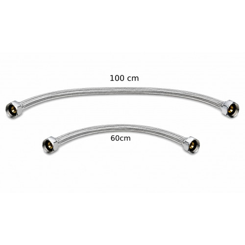 Kit Válvula Pedal , Cuello ,acople Metal De 100cm Y De 60cm