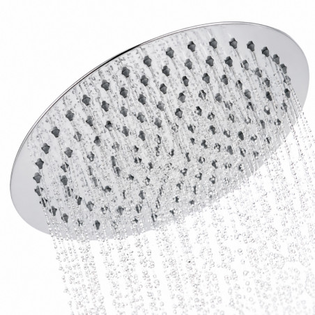 Regadera para ducha metálica 30 cm redonda (no Incluye tubo)