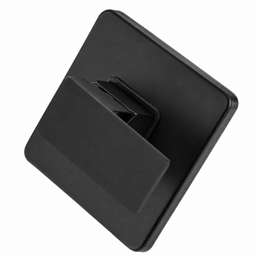 Mezclador Ducha Negro Quadratto + Ducha 30cm + Tubo