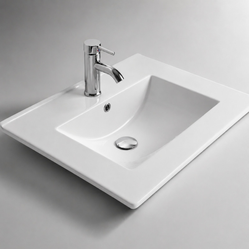 Lavamanos De Incrustar O De Mueble Tipo Plataforma 60 X 40