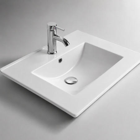 Lavamanos De Incrustar O De Mueble Tipo Plataforma 60 X 40