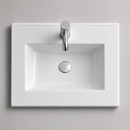 Lavamanos De Incrustar O De Mueble Tipo Plataforma 60 X 40