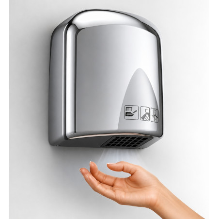 Secador Manos Automático Institucional Acero ,1650w 110 V