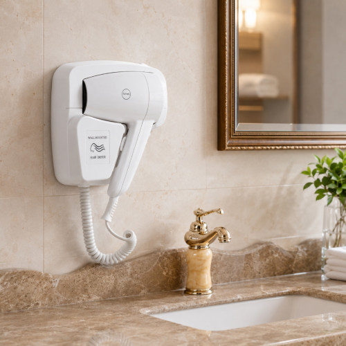 Secador de Cabello Tipo Hotel a Pared 1200 w Alta Potencia