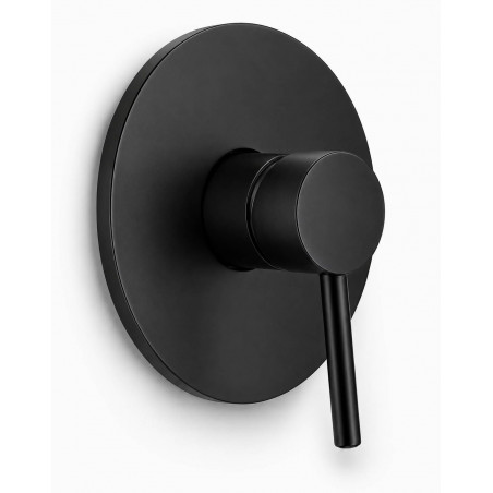 copy of Regaderra Ducha Abs Negra Redonda Con Kit Tubo