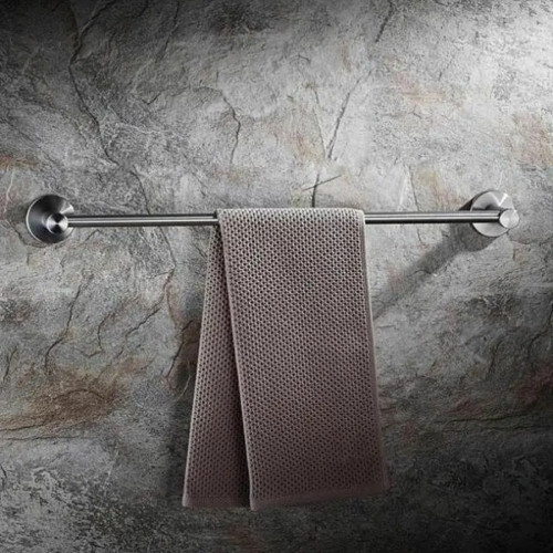Toallero Barra De 60cm En Acero Puro - Para Baño Zona Húmeda