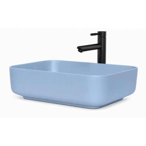 Lavamanos Blanco Pool Azul Cielo Rectangular Sky (sin Grifo)