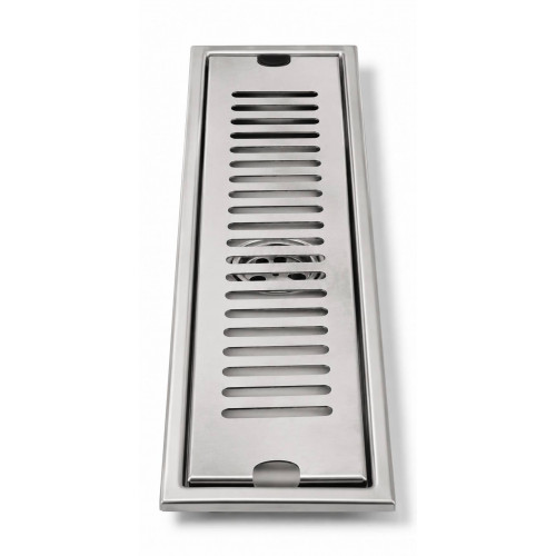 Rejilla Acero Rectangular 60 cm X 10 cm Para Piso Zona Común