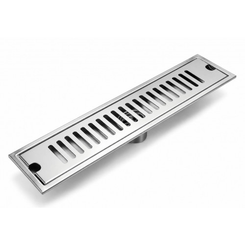 Rejilla Acero Rectangular 60 cm X 10 cm Para Piso Zona Común