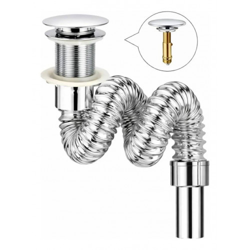 Kit Lavamanos Beige Tazón -desagüe - Grifería Agua Fría
