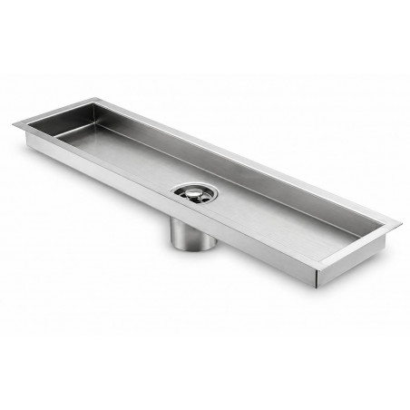 Rejilla Acero Rectangular 40 cm X 10 cm para Piso Zona Común