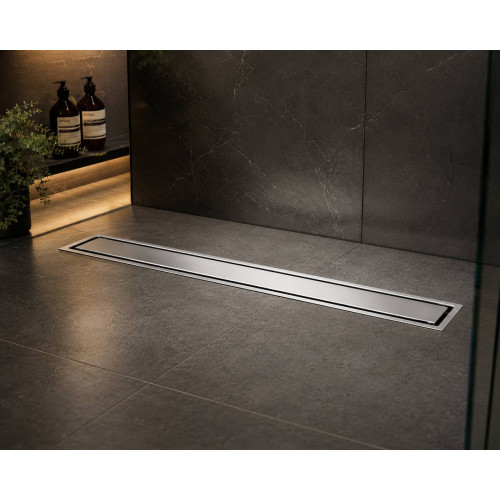 Rejilla Acero Rectangular 100 Cm X 10 Cm Panel oculto