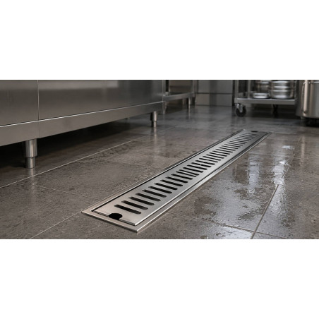 Rejilla Acero Rectangular 80 Cm X 10 Cm De Uso Industrial