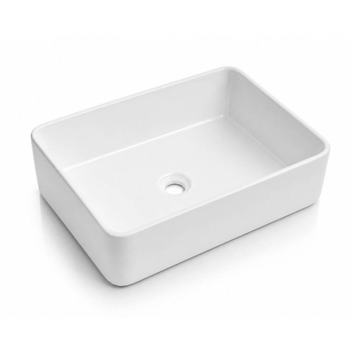 Lavamanos Blanco Vessel Pool Rectangular 48 X 37 X 15 Cm