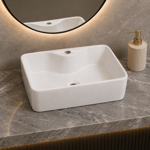 Lavamanos Pool para sobreponer 48 cm x 37