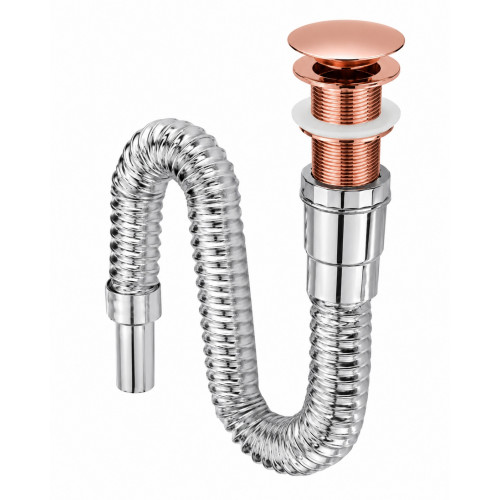 Kit Llave Cascada Pared Rose Lavamanos Pool Rectangular Rosa Brillante