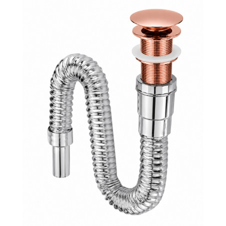 Kit Llave Cascada Pared Rose Lavamanos Pool Rectangular Rosa Brillante