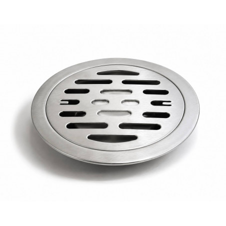 Rejilla En Acero Sifón Jazmín 10cm Circular 3 Por 1 1/2