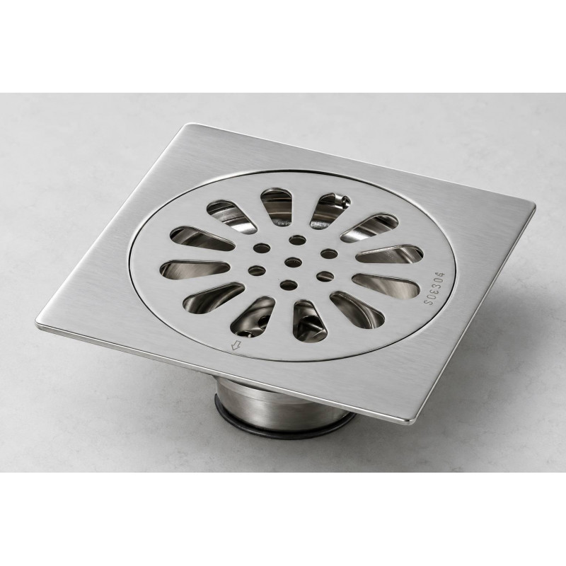 Rejilla  Acero Sifón De Piso Loto Para Baño 3  X 1  1/2