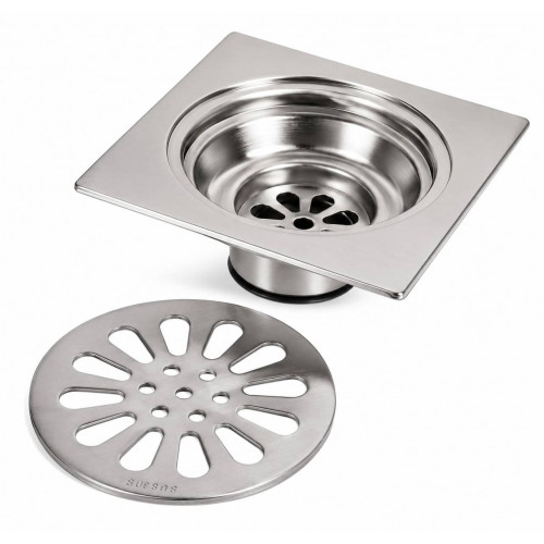 Rejilla  Acero Sifón De Piso Loto Para Baño 3  X 1  1/2