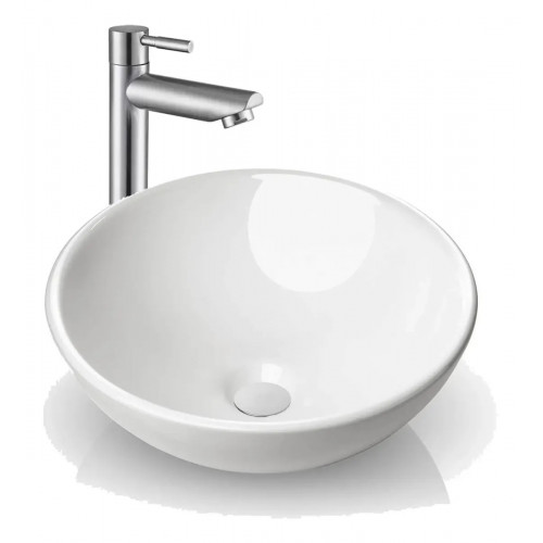 Kit Lavamanos Blanco Tazón -desagüe- Griferia Agua Fría