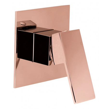 Mezclador Ducha Agua Fria- Caliente Oro Rosa Borde Perfecto