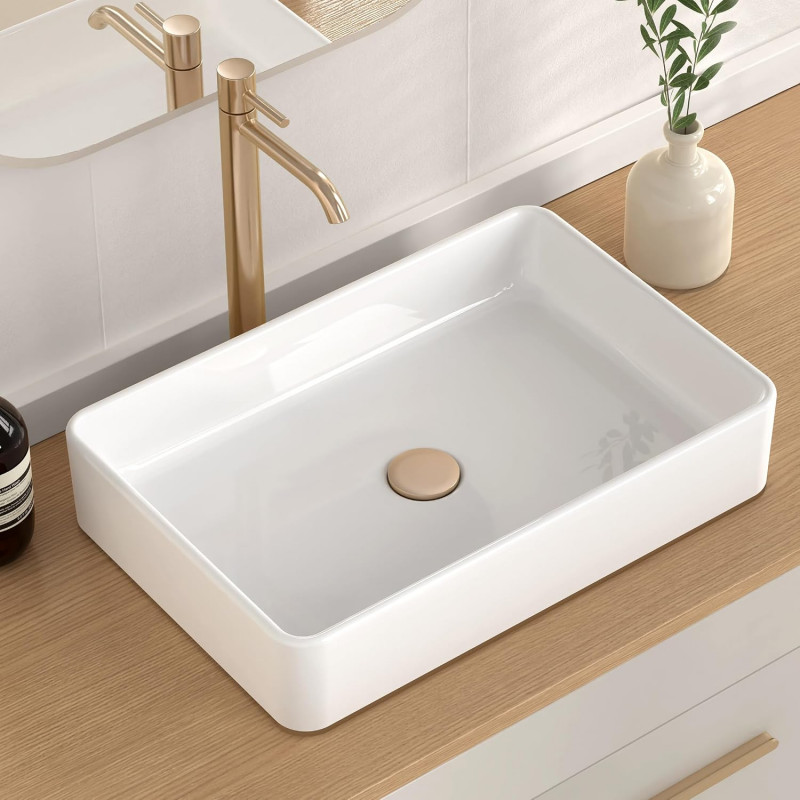 Lavamanos Rectangular Plano 60 x 37x 11 Linea Plat