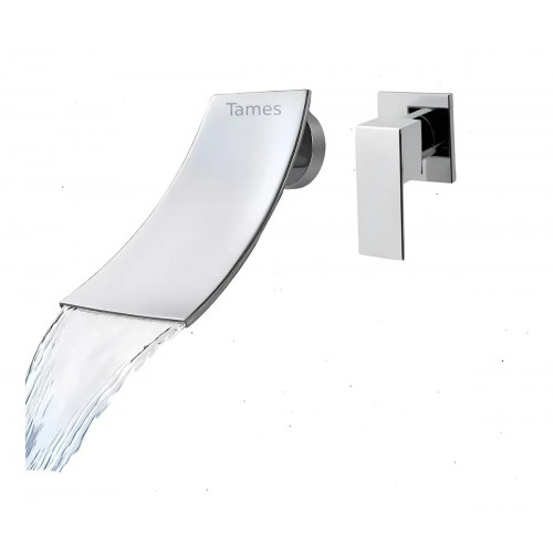 Grifería Llave Pared Lavamanos Tames + Registro Agua Fría