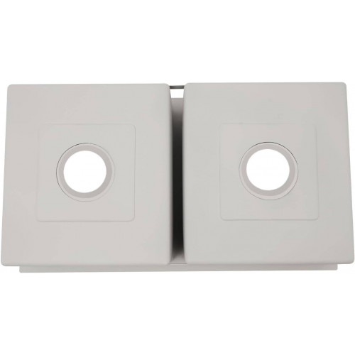 Lavaplatos Doble Poceta Negro Anti Ruido 78cm X 41cm X 21 Cm Acero