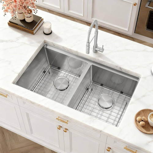 Lavaplatos Doble Poceta Anti Ruido 78cm x 45cm x 21 cm Acero 304 Tames