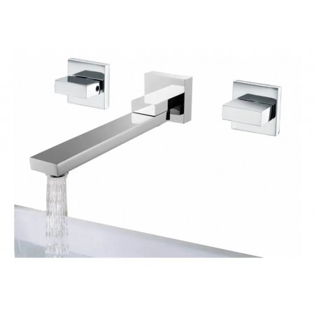 Grifería Lavamanos Abatible Pared Mezclador Return Tames