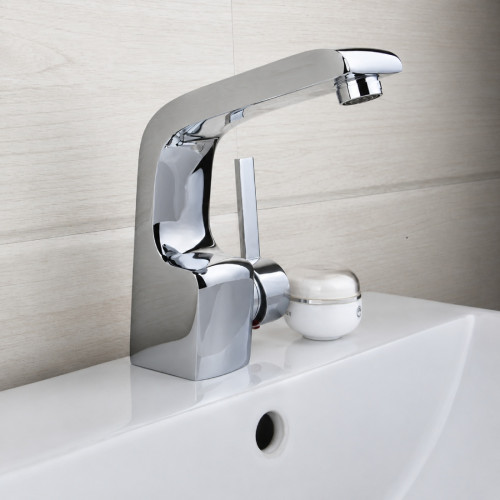 Grifería lavamanos monocontrol Brass macizo Mediterráneo